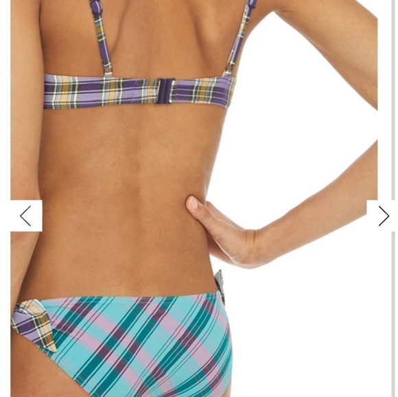 Maison LEJABY Madras Bikini Bathing Suir Sz L NWT - Picture 2 of 16
